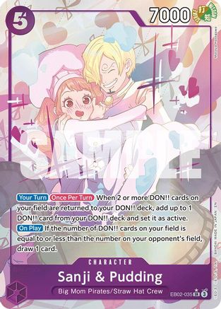 Sanji & Pudding (Alternate Art) (EB02-035) [Extra Booster: Anime 25th Collection] Foil - Deck Out Gaming