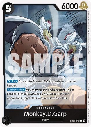 Monkey.D.Garp (EB02-049) [Extra Booster: Anime 25th Collection] Foil - Deck Out Gaming
