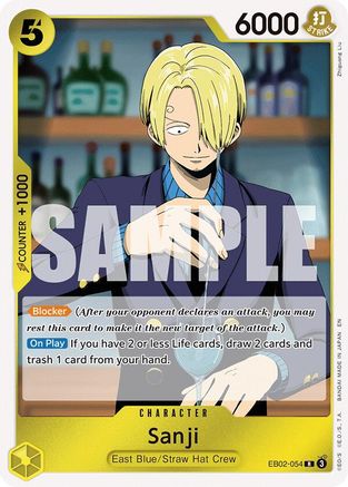 Sanji (EB02-054) [Extra Booster: Anime 25th Collection] Foil - Deck Out Gaming