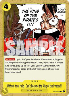 Without Your Help I Can't Become the King of the Pirates!!!! (EB02-059) [Extra Booster: Anime 25th Collection] - Deck Out Gaming
