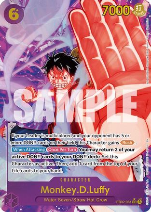 Monkey.D.Luffy (061) (Alternate Art) (EB02-061) [Extra Booster: Anime 25th Collection] Foil - Deck Out Gaming
