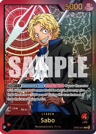 Sabo (SPR) (OP05-001) [Extra Booster: Anime 25th Collection] Foil - Deck Out Gaming