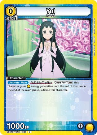Yui (008) (UE07BT/SAO-1-008) [UE07BT: Sword Art Online] - Deck Out Gaming