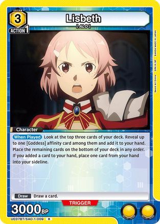 Lisbeth (009) (UE07BT/SAO-1-009) [UE07BT: Sword Art Online] Foil - Deck Out Gaming