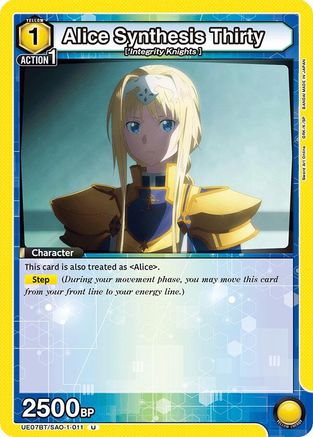 Alice Synthesis Thirty (011) (UE07BT/SAO-1-011) [UE07BT: Sword Art Online] - Deck Out Gaming