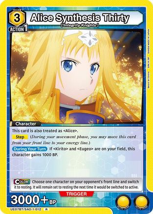 Alice Synthesis Thirty (012) (UE07BT/SAO-1-012) [UE07BT: Sword Art Online] Foil - Deck Out Gaming