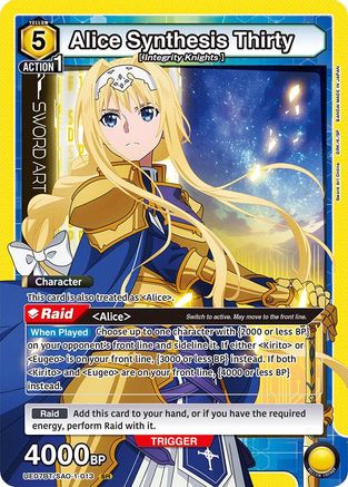 Alice Synthesis Thirty (013) (UE07BT/SAO-1-013) [UE07BT: Sword Art Online] Foil - Deck Out Gaming