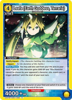 Leafa (Earth Goddess, Terraria) (028) (UE07BT/SAO-1-028) [UE07BT: Sword Art Online] Foil - Deck Out Gaming