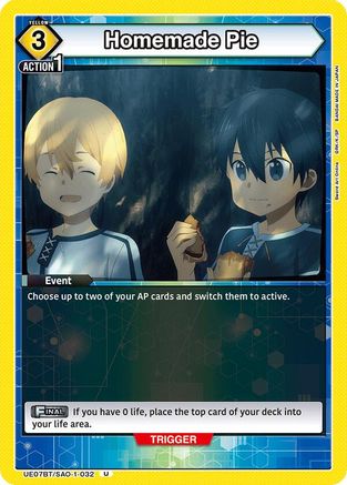Homemade Pie (UE07BT/SAO-1-032) [UE07BT: Sword Art Online] - Deck Out Gaming