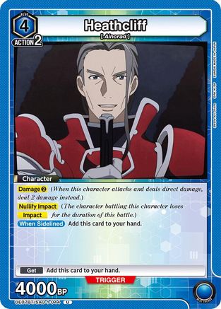 Heathcliff (UE07BT/SAO-1-044) [UE07BT: Sword Art Online] Foil - Deck Out Gaming