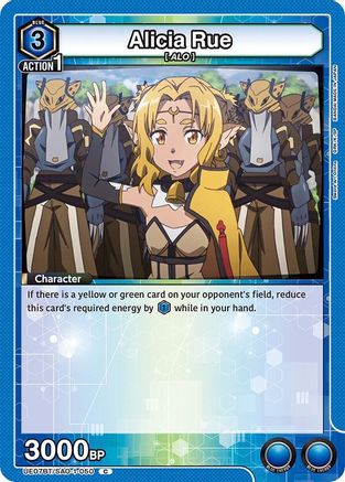 Alicia Rue (UE07BT/SAO-1-050) [UE07BT: Sword Art Online] - Deck Out Gaming