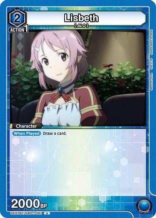 Lisbeth (061) (UE07BT/SAO-1-061) [UE07BT: Sword Art Online] - Deck Out Gaming