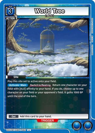 World Tree (UE07BT/SAO-1-062) [UE07BT: Sword Art Online] - Deck Out Gaming