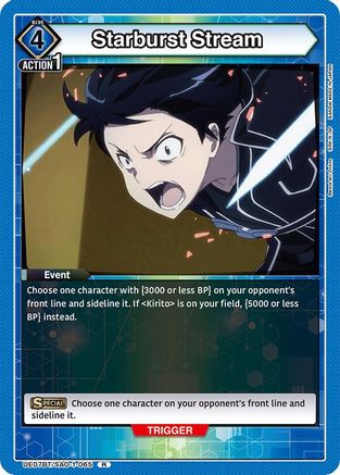 Starburst Stream (UE07BT/SAO-1-065) [UE07BT: Sword Art Online] Foil - Deck Out Gaming