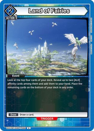 Land of Fairies (UE07BT/SAO-1-066) [UE07BT: Sword Art Online] - Deck Out Gaming