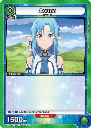 Asuna (068) (UE07BT/SAO-1-068) [UE07BT: Sword Art Online] - Deck Out Gaming