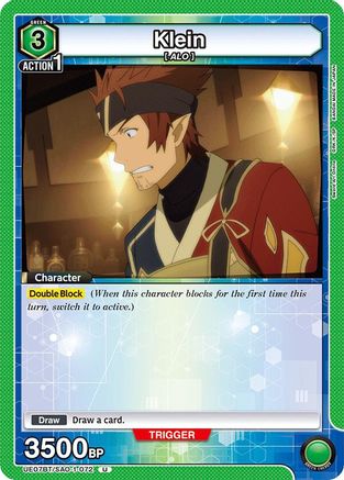 Klein (072) (UE07BT/SAO-1-072) [UE07BT: Sword Art Online] - Deck Out Gaming