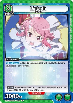 Lisbeth (083) (UE07BT/SAO-1-083) [UE07BT: Sword Art Online] Foil - Deck Out Gaming