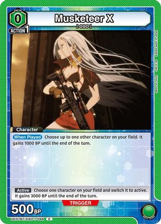 Musketeer X (UE07BT/SAO-1-094) [UE07BT: Sword Art Online] - Deck Out Gaming