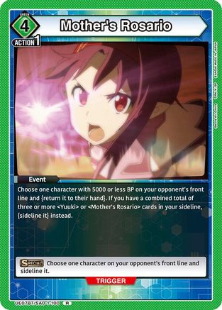 Mother's Rosario (UE07BT/SAO-1-100) [UE07BT: Sword Art Online] Foil - Deck Out Gaming