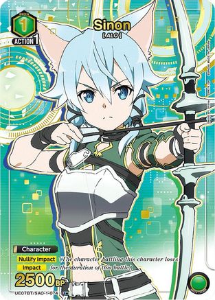 Sinon (074) (U*) (UE07BT/SAO-1-074) [UE07BT: Sword Art Online] Foil - Deck Out Gaming