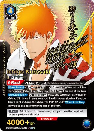 Ichigo Kurosaki (019) (SR**) (UEX01BT/BLC-2-019) [UEX01BT: BLEACH: Thousand-Year Blood War Vol.2] Foil - Deck Out Gaming