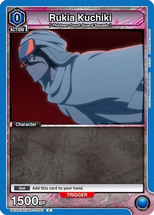 Rukia Kuchiki (031) (Box Topper Foil) (UEX01BT/BLC-2-031) [UEX01BT: BLEACH: Thousand-Year Blood War Vol.2] Foil - Deck Out Gaming