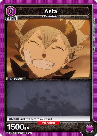 Asta (002) (Box Topper Foil) (UE08BT/BCV-1-002) [UE08BT: Black Clover] Foil - Deck Out Gaming