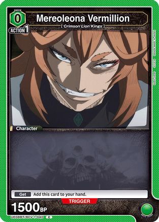 Mereoleona Vermillion (040) (Box Topper Foil) (UE08BT/BCV-1-040) [UE08BT: Black Clover] Foil - Deck Out Gaming
