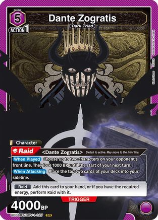 Dante Zogratis (027) (UE08BT/BCV-1-027) [UE08BT: Black Clover] Foil - Deck Out Gaming