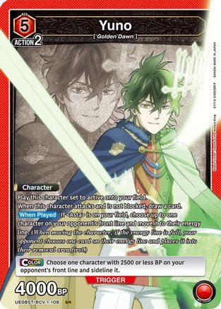 Yuna (108) (UE08ST/BCV-1-108) [UE08ST: Black Clover Starter Deck] Foil - Deck Out Gaming