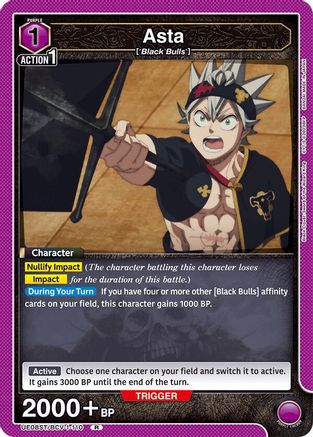 Asta (110) (UE08ST/BCV-1-110) [UE08ST: Black Clover Starter Deck] - Deck Out Gaming