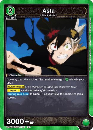 Asta (112) (UE08ST/BCV-1-112) [UE08ST: Black Clover Starter Deck] - Deck Out Gaming
