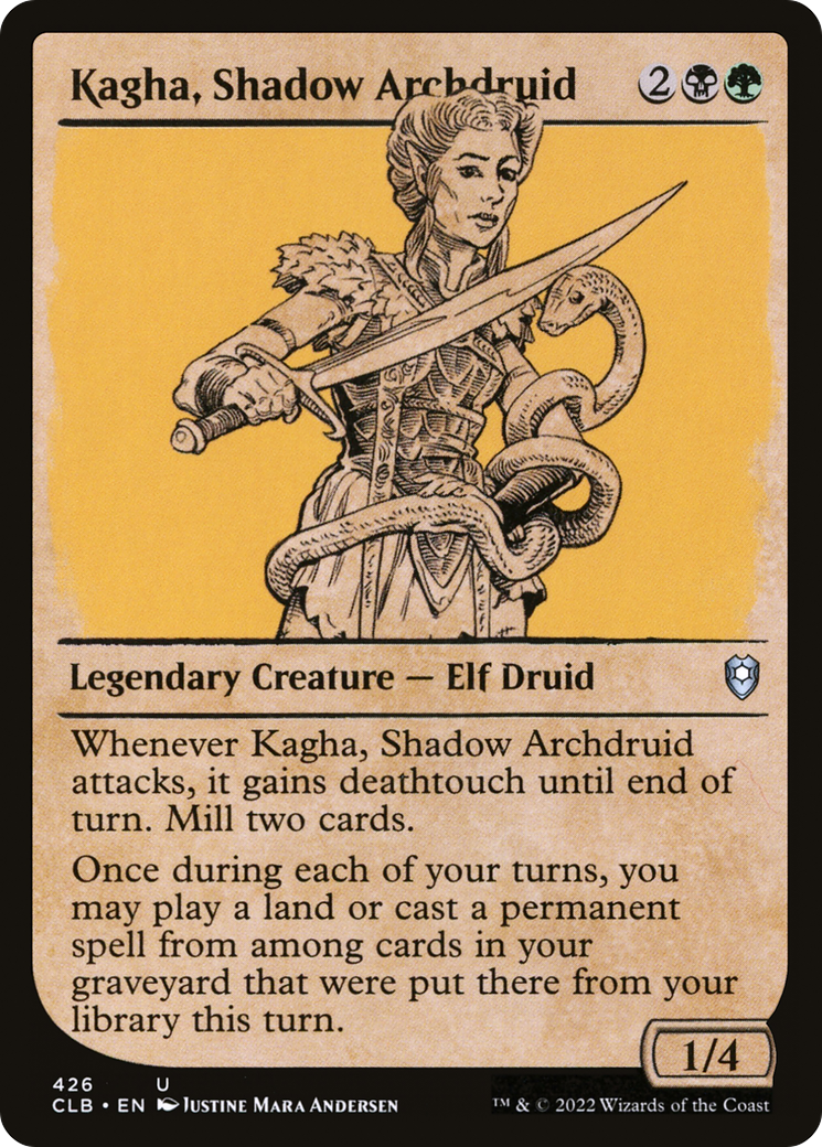 Kagha, Shadow Archdruid (Showcase) (426) [Commander Legends: Battle for Baldur's Gate] - Deck Out Gaming