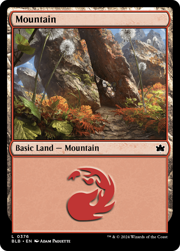 Mountain (0376) (376) [Bloomburrow] - Deck Out Gaming