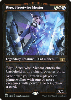 Rigo, Streetwise Mentor (Gilded Foil) (394) [Streets of New Capenna] foil - Deck Out Gaming