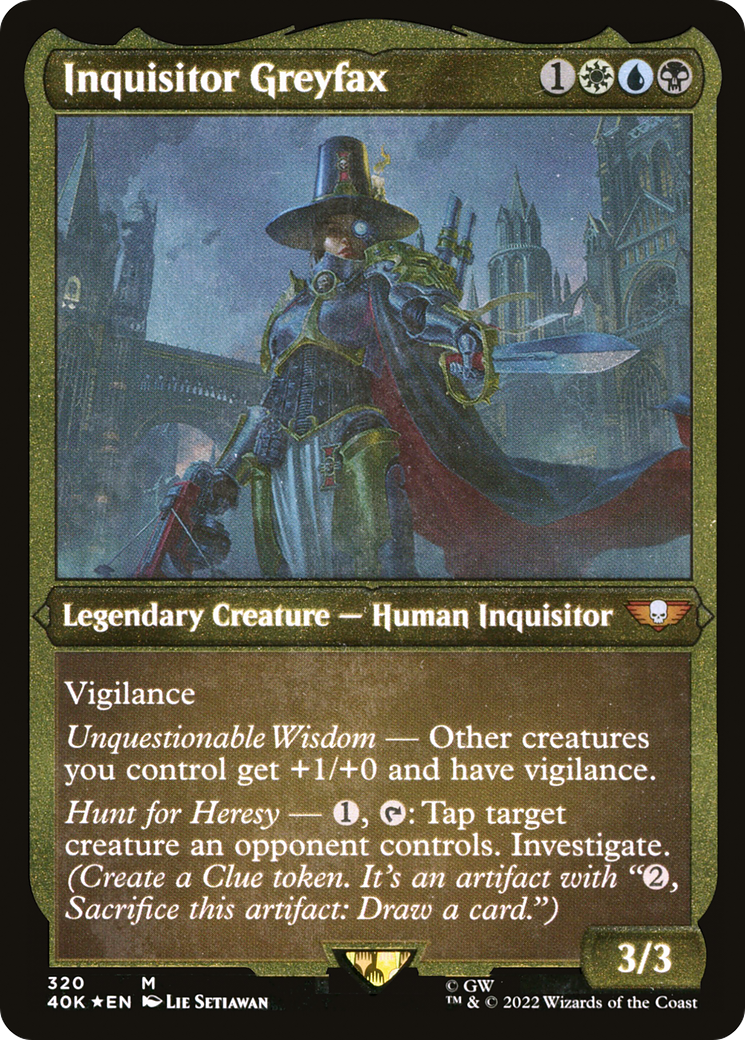 Inquisitor Greyfax (320) [Warhammer 40,000 Commander] etched - Deck Out Gaming