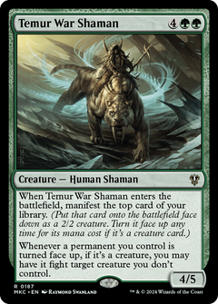 Temur War Shaman (187) [Murders at Karlov Manor Commander] - Deck Out Gaming