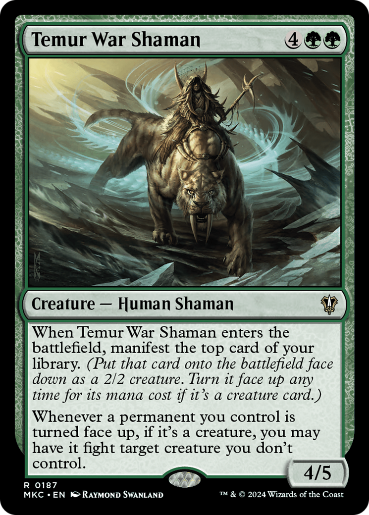 Temur War Shaman (187) [Murders at Karlov Manor Commander] - Deck Out Gaming