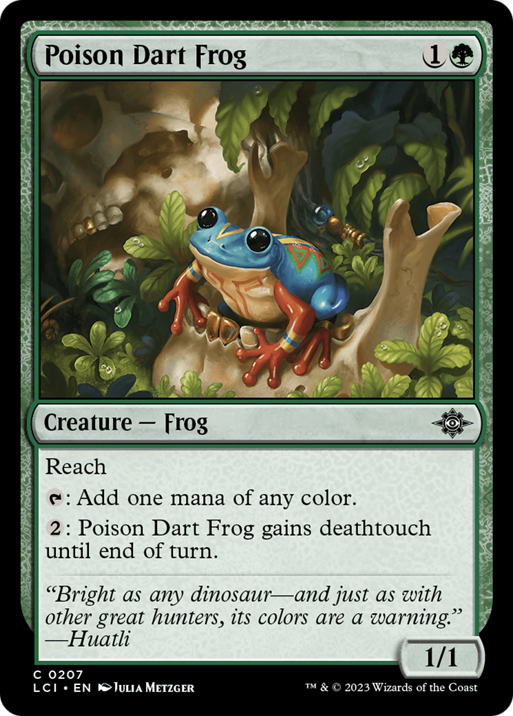 Poison Dart Frog (207) [The Lost Caverns of Ixalan] foil - Deck Out Gaming