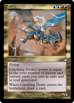 Crackling Drake (Retro Frame) (362) [Ravnica Remastered] foil - Deck Out Gaming