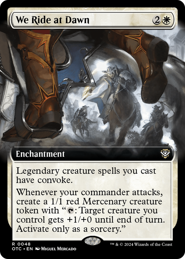 We Ride at Dawn (Extended Art) (48) [Outlaws of Thunder Junction Commander] - Deck Out Gaming