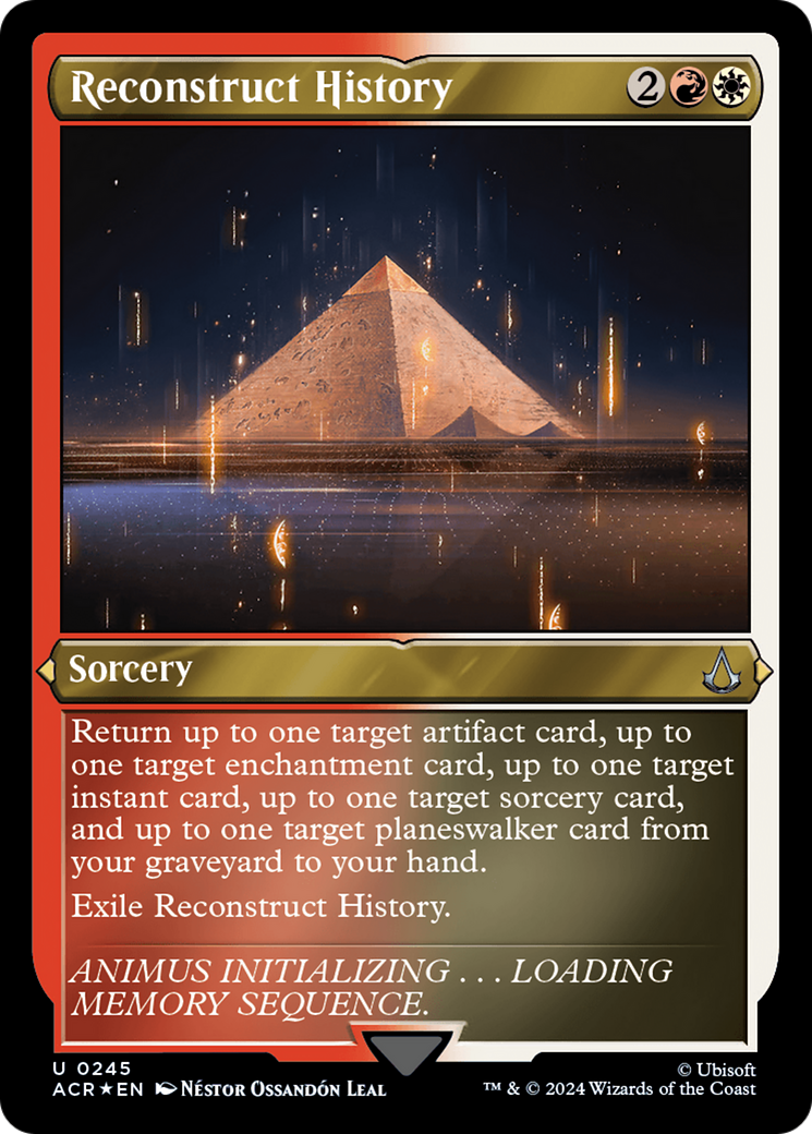 Reconstruct History (245) [Assassin's Creed] etched - Deck Out Gaming