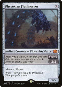 Phyrexian Fleshgorger (121) [The Brothers' War] foil - Deck Out Gaming
