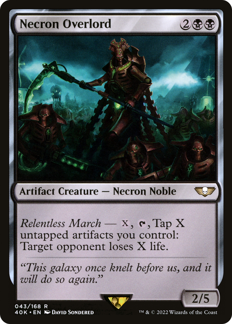 Necron Overlord (43) [Warhammer 40,000 Commander] - Deck Out Gaming
