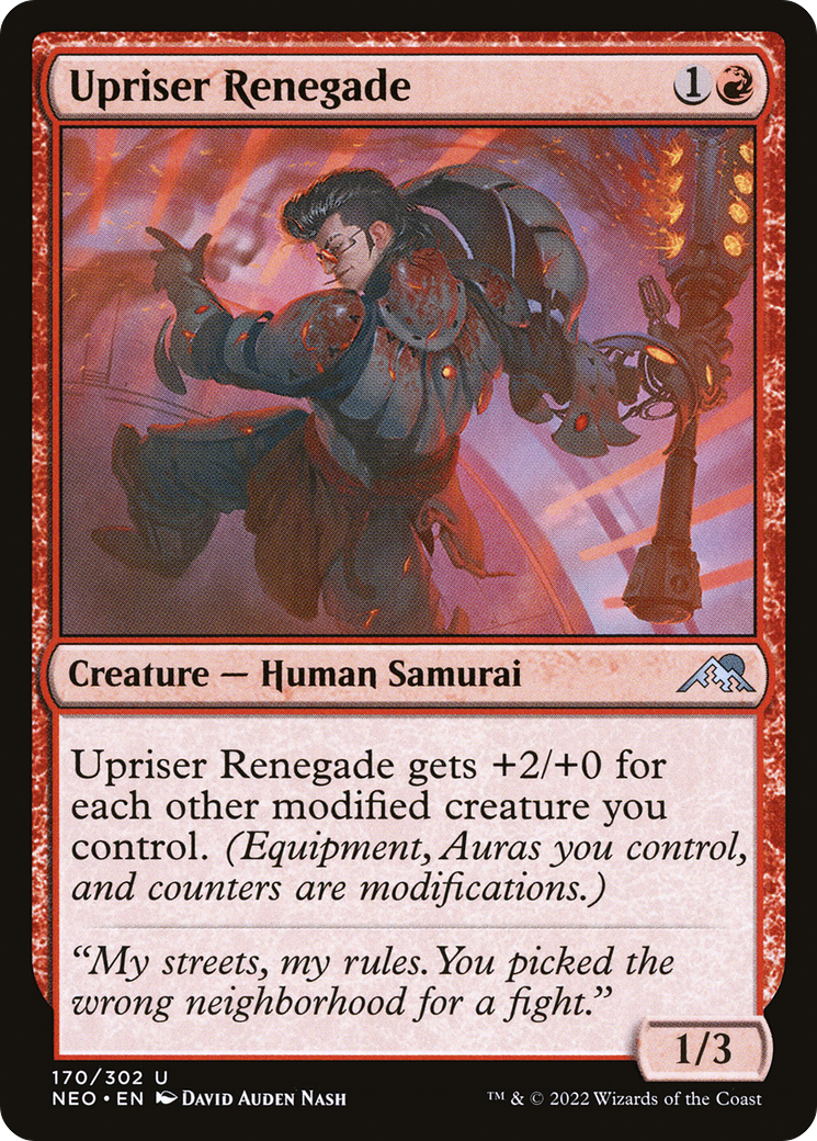 Upriser Renegade (170) [Kamigawa: Neon Dynasty] foil - Deck Out Gaming