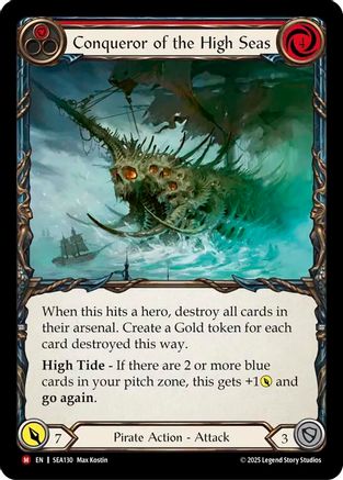 Conqueror of the High Seas (SEA130) [High Seas] Rainbow Foil - Deck Out Gaming