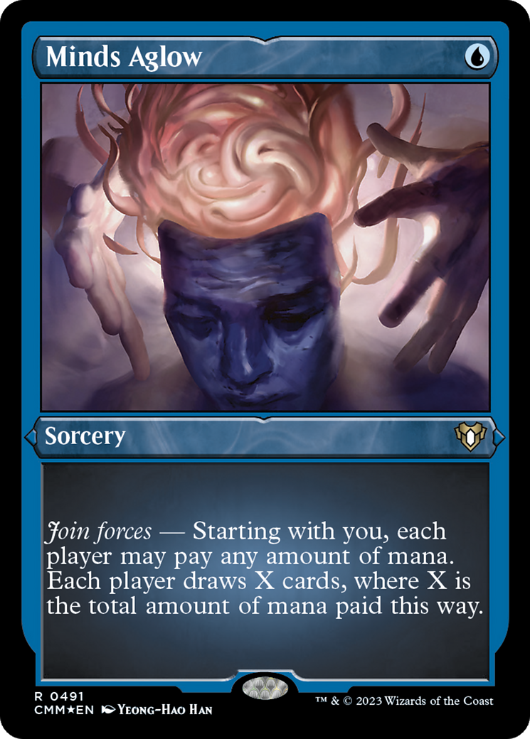 Minds Aglow (491) [Commander Masters] etched - Deck Out Gaming