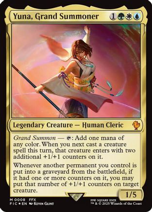 Yuna, Grand Summoner (8) [Commander: FINAL FANTASY] foil - Deck Out Gaming