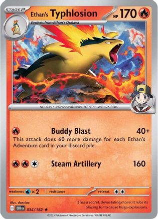 Ethan's Typhlosion (34) [SV10: Destined Rivals] Holofoil - Deck Out Gaming